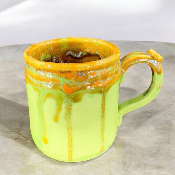 Hand Made Pottery Coffee Mug Cup Keep On Truckin Hard Working Student Mug Cup - Picture 3 of 15